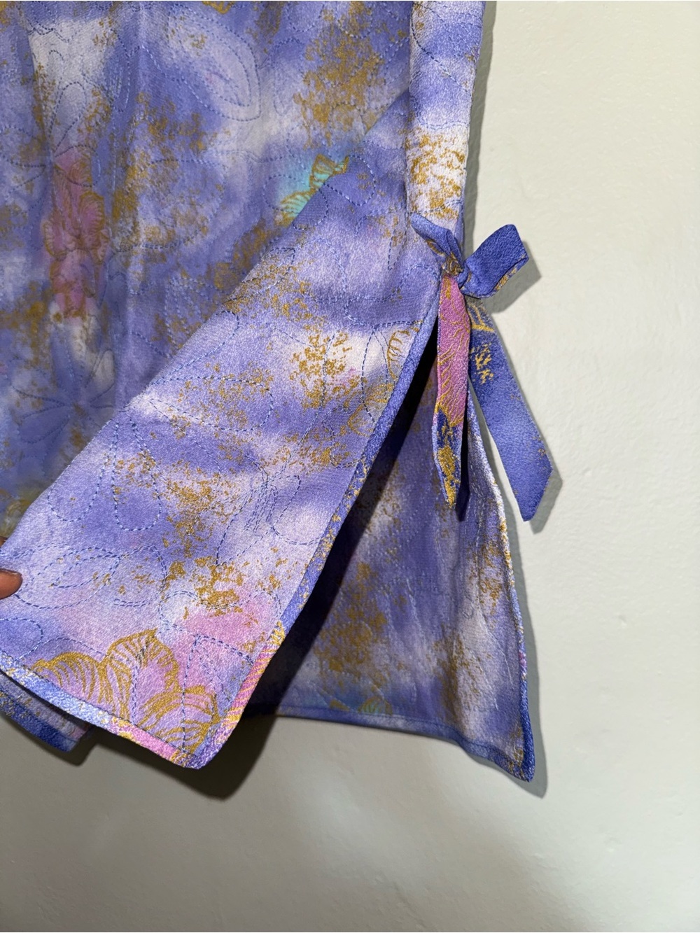Emanuel Ungaro Lavender, Gold and Pink Floral Tailored Jacket - Picture 15 of 15